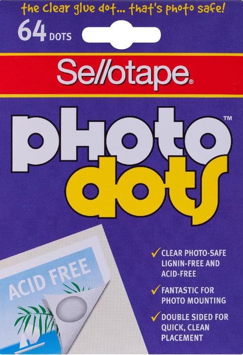 STICKY DOTS SELLO PHOTO 64 DOTS 4 SHEET