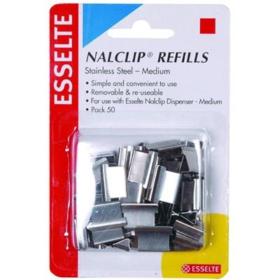 NALCLIP REFILL SS MEDIUM