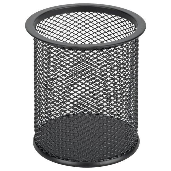 PENCIL CUP ESSELTE METAL MESH BLACK