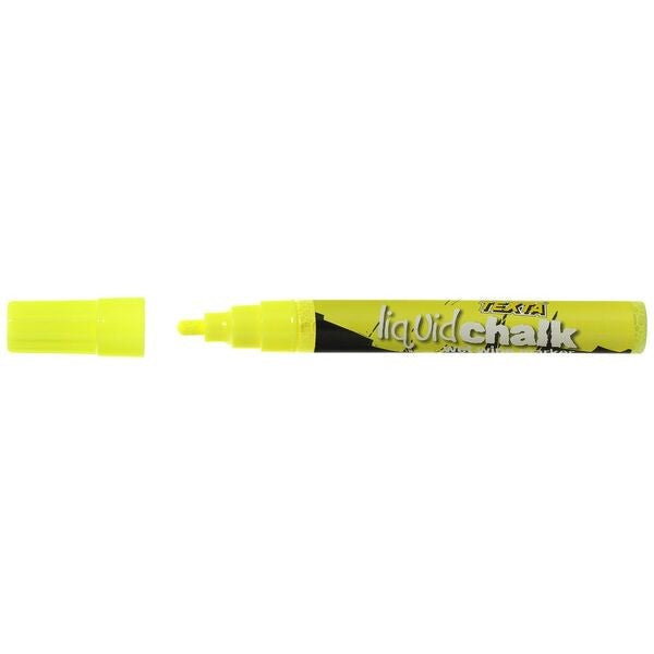 MARKER LIQUID CHALK TEXTA WET WIPE BULLET YELLOW