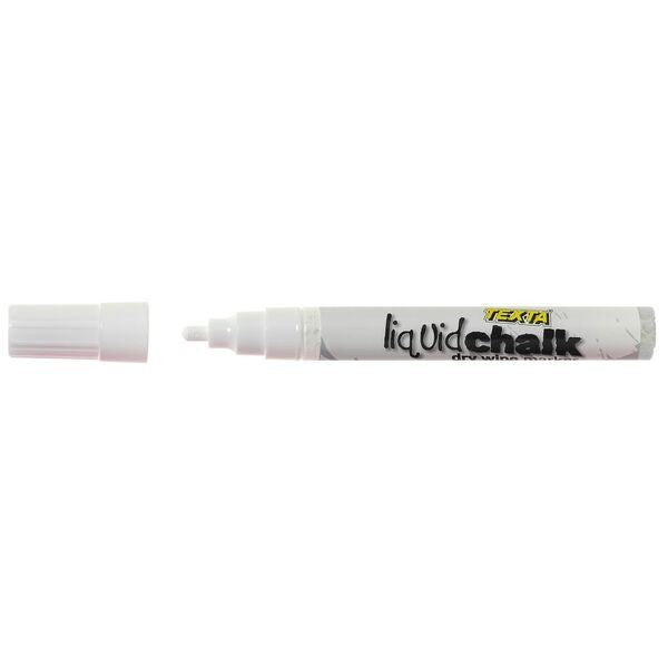 MARKER LIQUID CHALK TEXTA WET WIPE BULLET WHITE