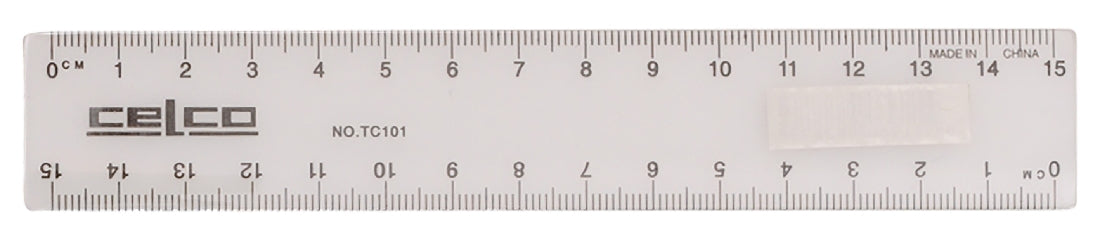 CELCO 15cm CLEAR RULER