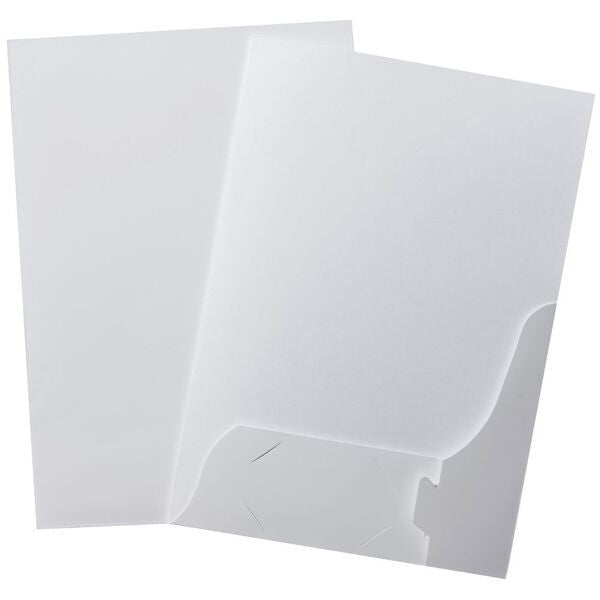 PRESENTATION FOLDER MARBIG A4 W/WINDOW GLOSS WHITE 10'S