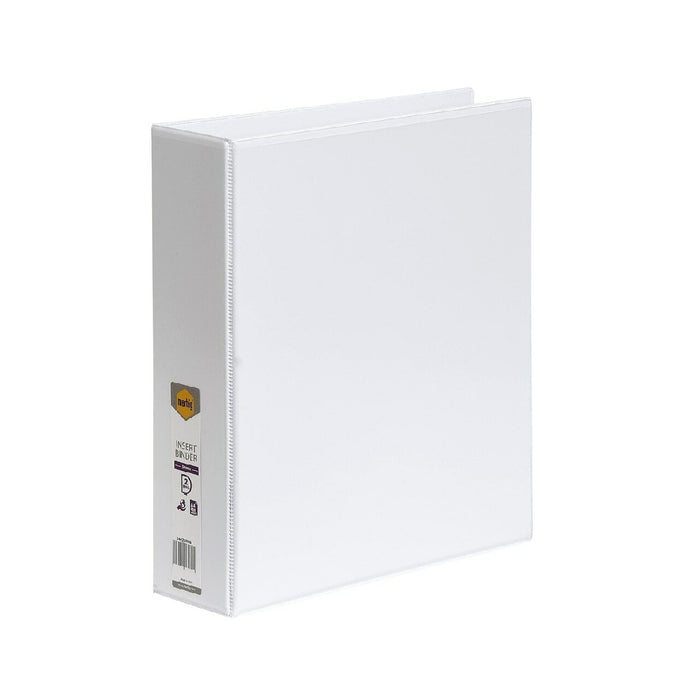 BINDER INSERT MARBIG A4 CLEARVIEW 4 D-RING 50MM WHITE