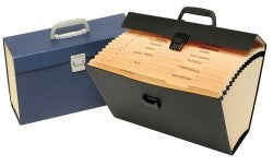 EXPANDING FILE MARBIG F/C CARRY WITH HANDLE A-Z ASSORTED COLOURS