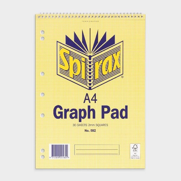 GRAPH BOOK SPIRAX #582 A4 2MM