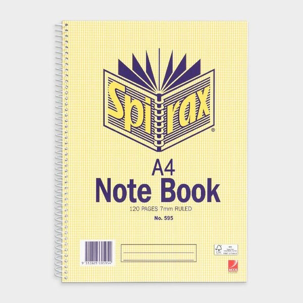 SPIRAX A4 NOTE BOOK 120 PAGES