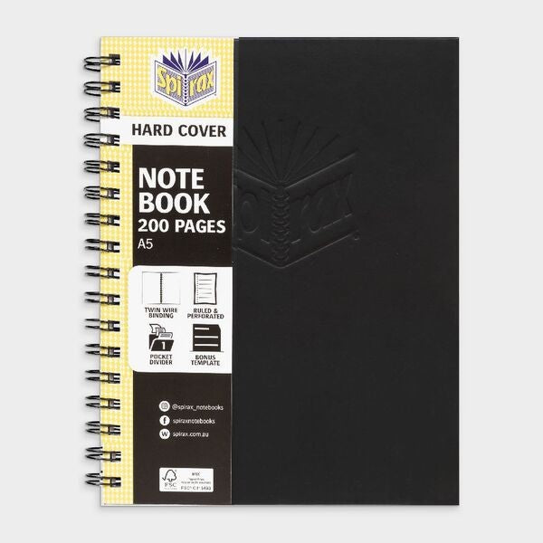 NOTE BOOK SPIRAX 511 H/COVER S/O ASSORTED