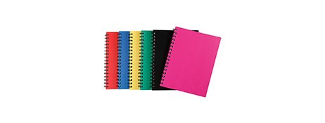 NOTE BOOK SPIRAX #512 H/COVER BLACK TWIN WIRE 200PG