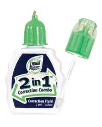 CORRECTION FLUID LIQUID PAPER COMBO 2 IN 1 22ML