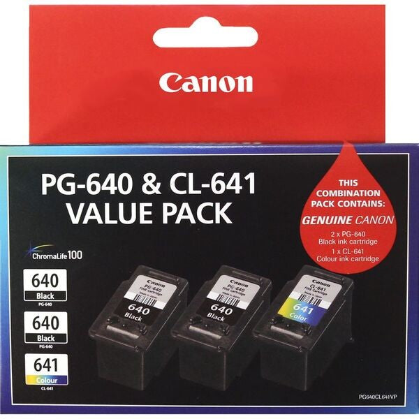 CANON 640 641 INK CARTRIDGE COMBINATION PACK