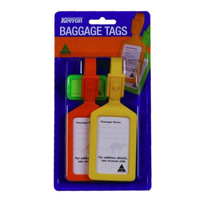 LUGGAGE TAG KEVRON 2 PACK WITH BONUS KEYTAG