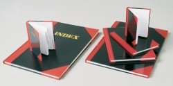 NOTE BOOK A6 RULED HARD COVER BLACK & RED 100 LEAF