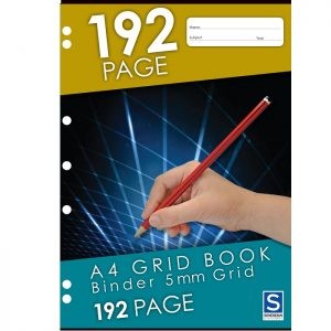 GRID/BINDER BOOK A4 GNS 192 PAGE