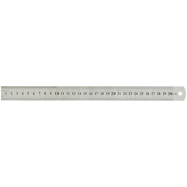 RULER STAINLESS STEEL 30CM