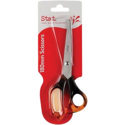 SCISSORS STAT 180MM TORTOISE GRIP