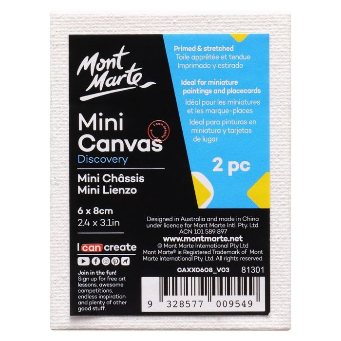 MM MINI CANVAS 6X8CM 2PC