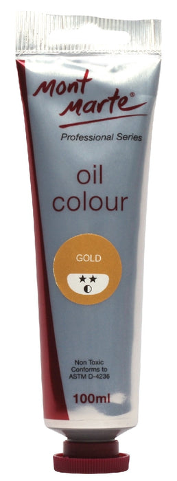 MM OIL PAINT 100ML- GOLD