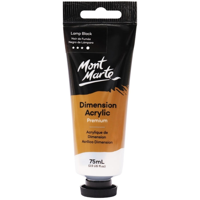 MONT MARTE DIMENSION ACRYLIC PREMIUM LAMP BLACK 75ML