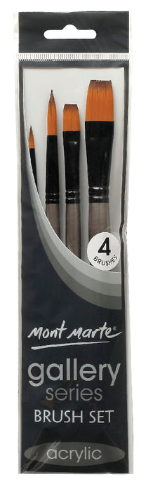 MONT MARTE GALLERY SERIES BRUSH SET ACRYLIC 4 PIECE 2