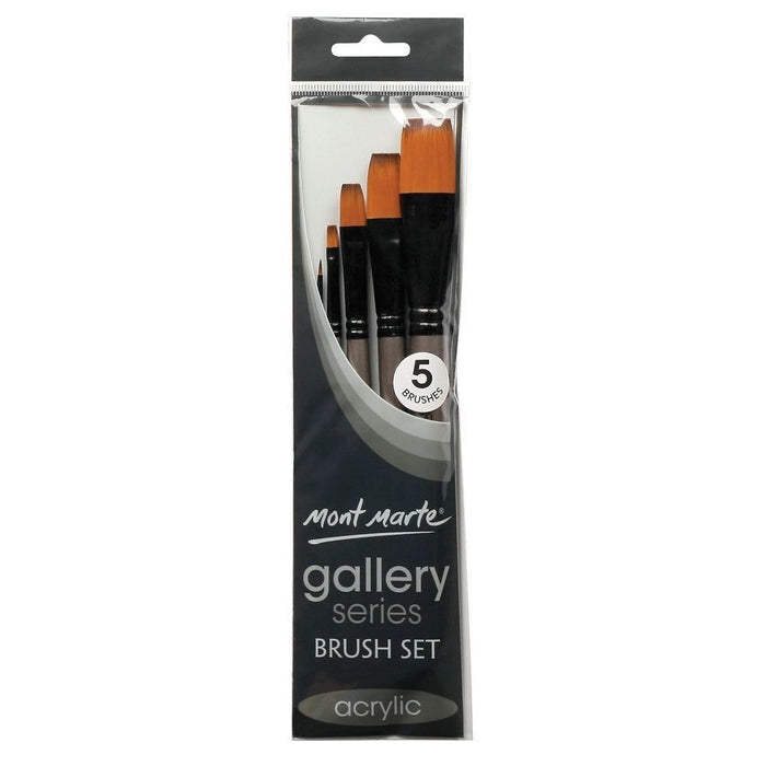 MM GALLERY SERIES BRUSH SET ACRYLIC 5PC