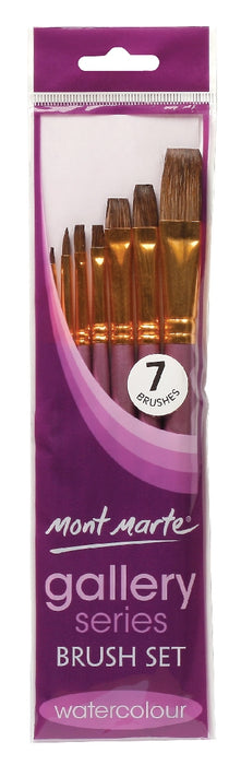 MONT MARTE GALLERY SERIES BRUSH SET WATERCOLOUR 7 PIECE