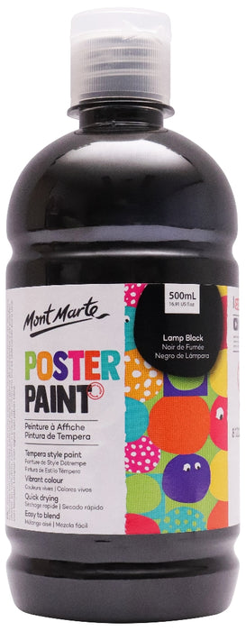 MM Poster Paint 500ml - Lamp Black