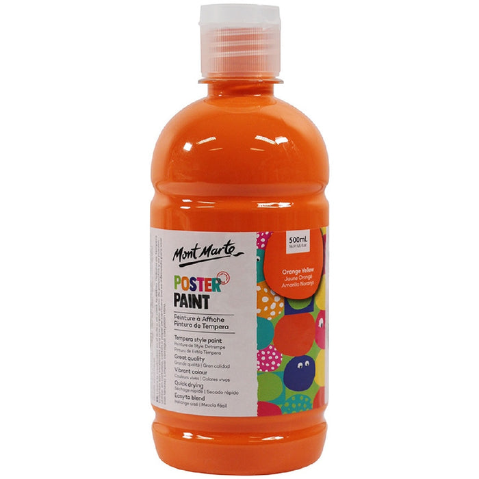 MM POSTER PAINT 500ML ORANGE YELLOW