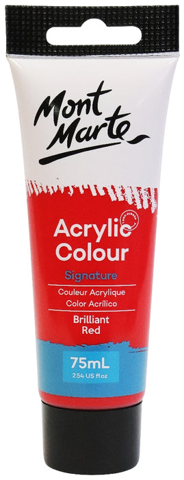 MONT MARTE STUDIO ACRYLIC PAINT 75ML - SCARLET