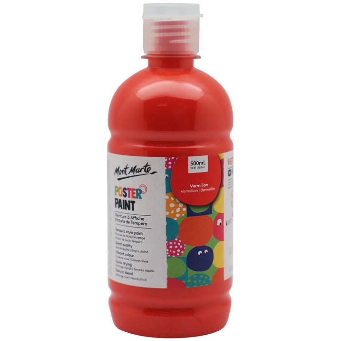 MM POSTER PAINT 500ML VERMILLON