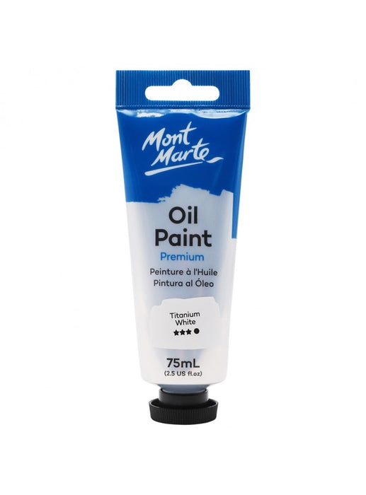 MONT MARTE OIL PAINT PREMIUM TITANIUM WHITE 75ML