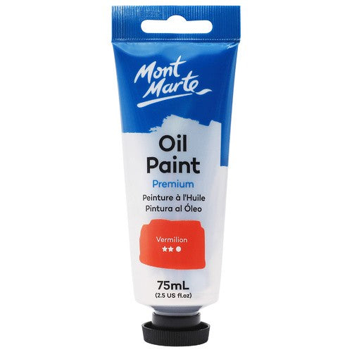 MONT MARTE PREMIUM OIL PAINT VERMILLION 75ML