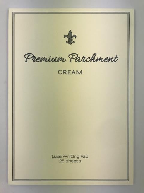 A4 PARCHMENT WRITING PAD CREAM