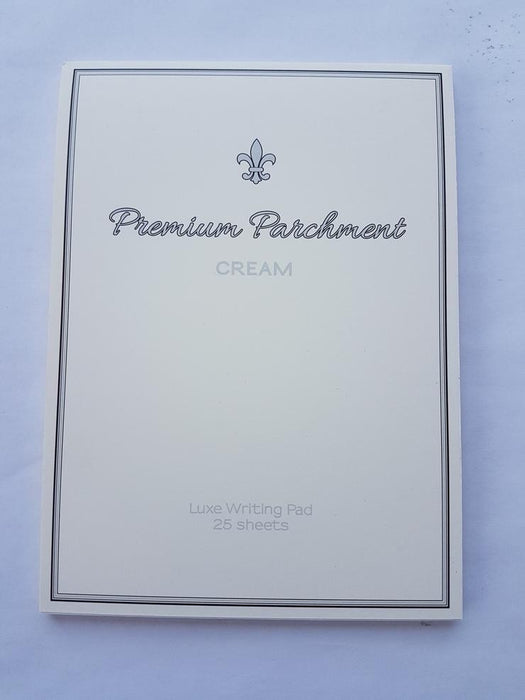 A5 PARCHMENT WRITING PAD CREAM