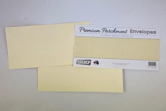 DL ENVELOPE PARCHMENT CREAM 15