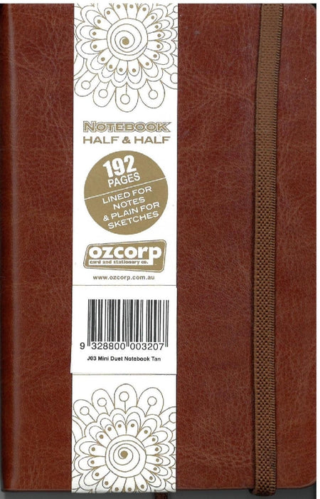MINI DUET NOTEBOOK TAN SOFT