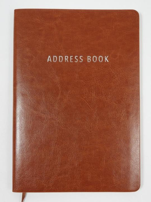 A5 Address Softcover Tan