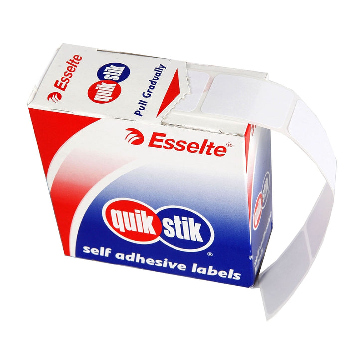 LABEL QUIK STIK DISP 24X40 WHITE