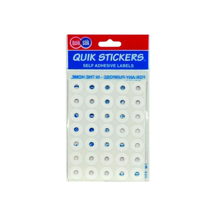 SELF ADHESIVE WHITE EYELETS 200 LABELS