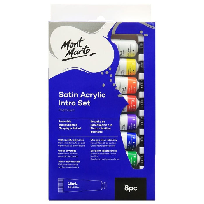 MONT MARTE SATIN ACRYLIC INTRO SET 8 PIECE