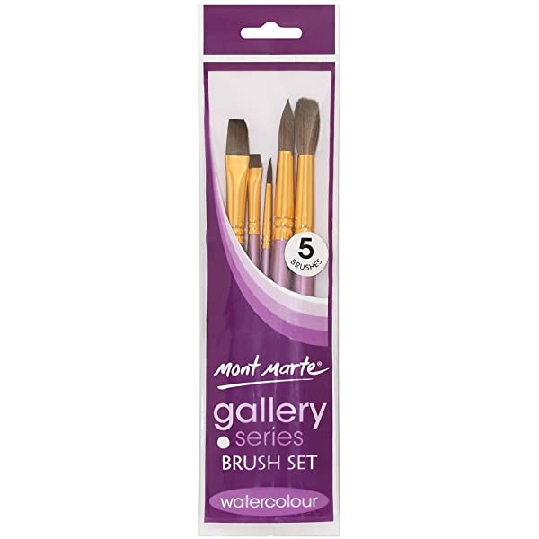 BRUSH PAINT SET 5 PIECE WATERCOLOUR