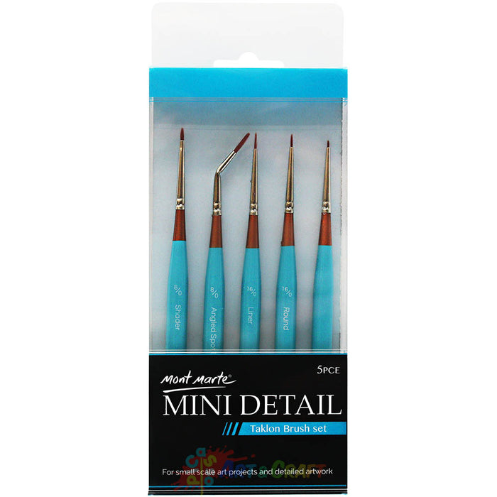 MM DETAIL & LINER BRUSH SET 5 PIECE