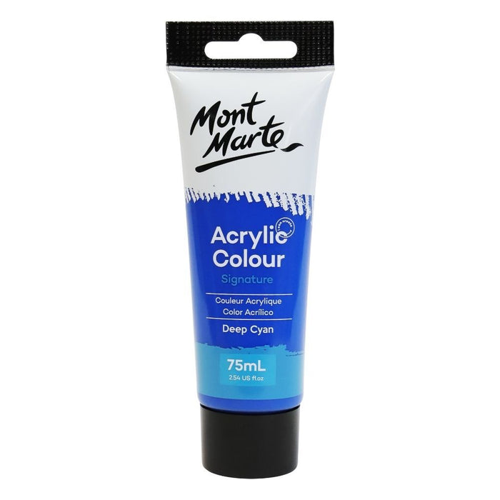 MONT MARTE STUDIO ACRYLIC PAINT 75ML - DEEP CYAN BLUE