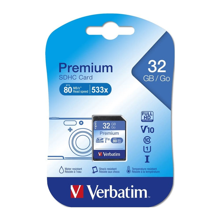 MEMORY CARD VERBATIM CLASS 10 SDHC 32GB