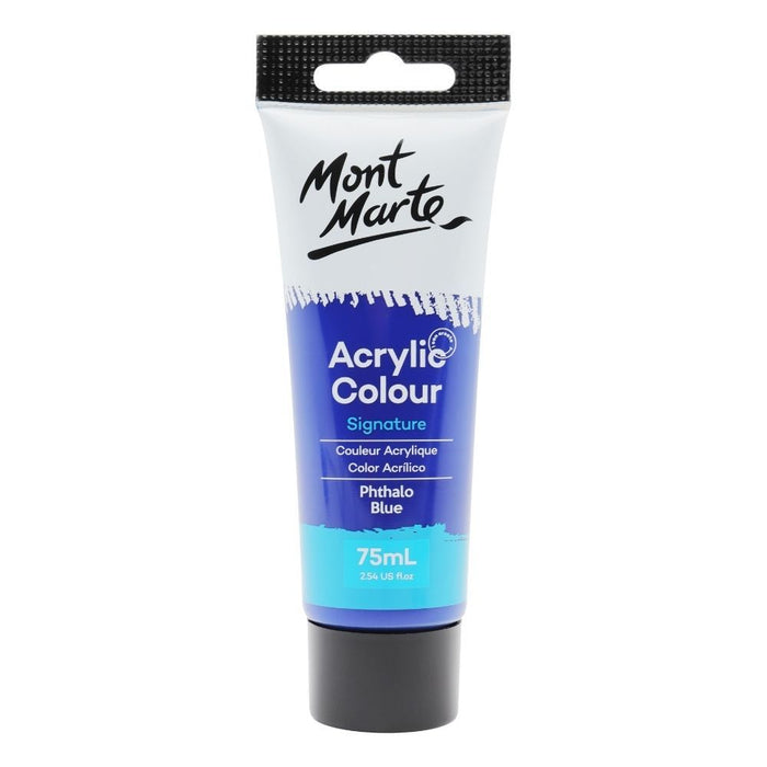 MONT MARTE STUDIO ACRYLIC PAINT 75ML - PHTHALO BLUE